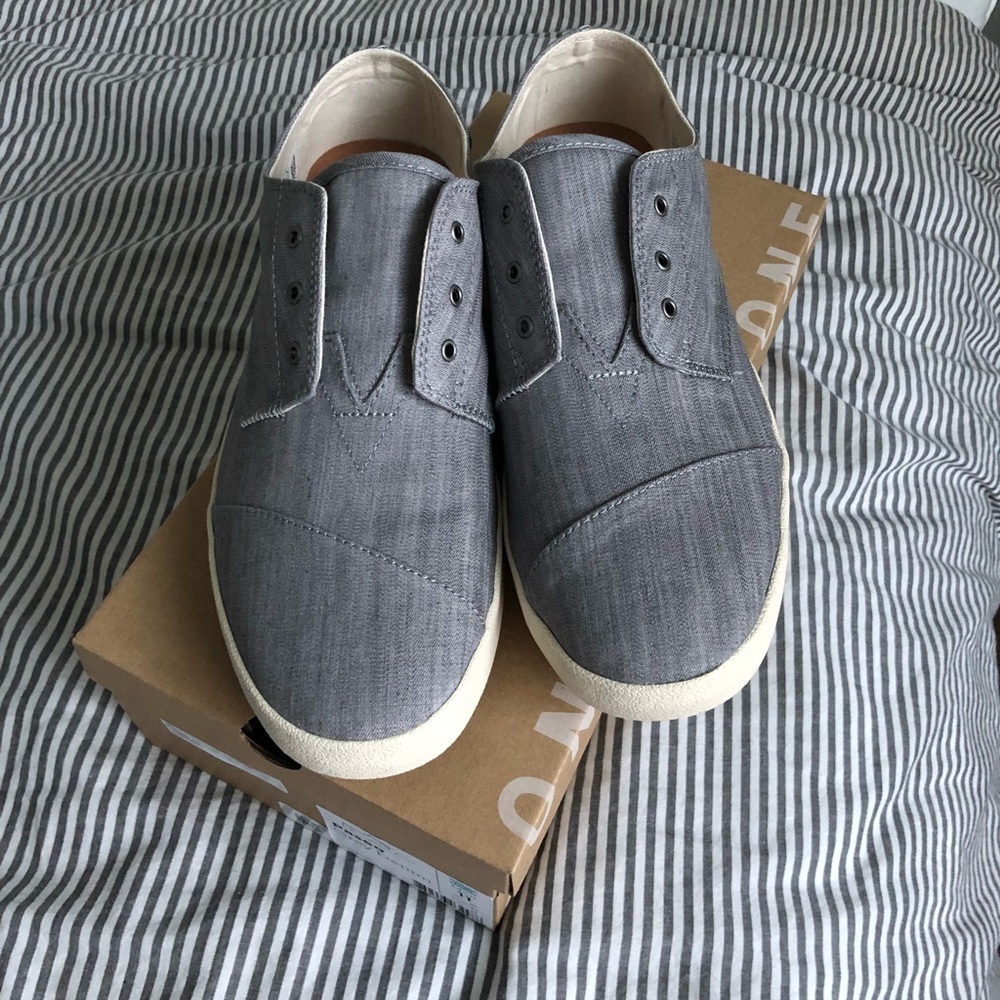 Brand new Toms Paseo Grey Denim